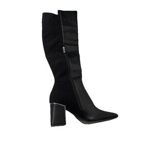 DKNY Women's Cilli Knee-High Dress Boots In Black Size 8.5 Stretch Back (DEFECT)